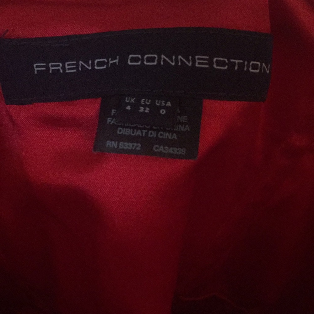 French Connection Red Candice Ruffle Dress - Picture 4 of 4